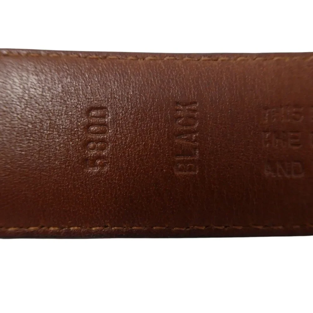Coach Black Leather Gold Buckle‎ Classic Belt Size 38